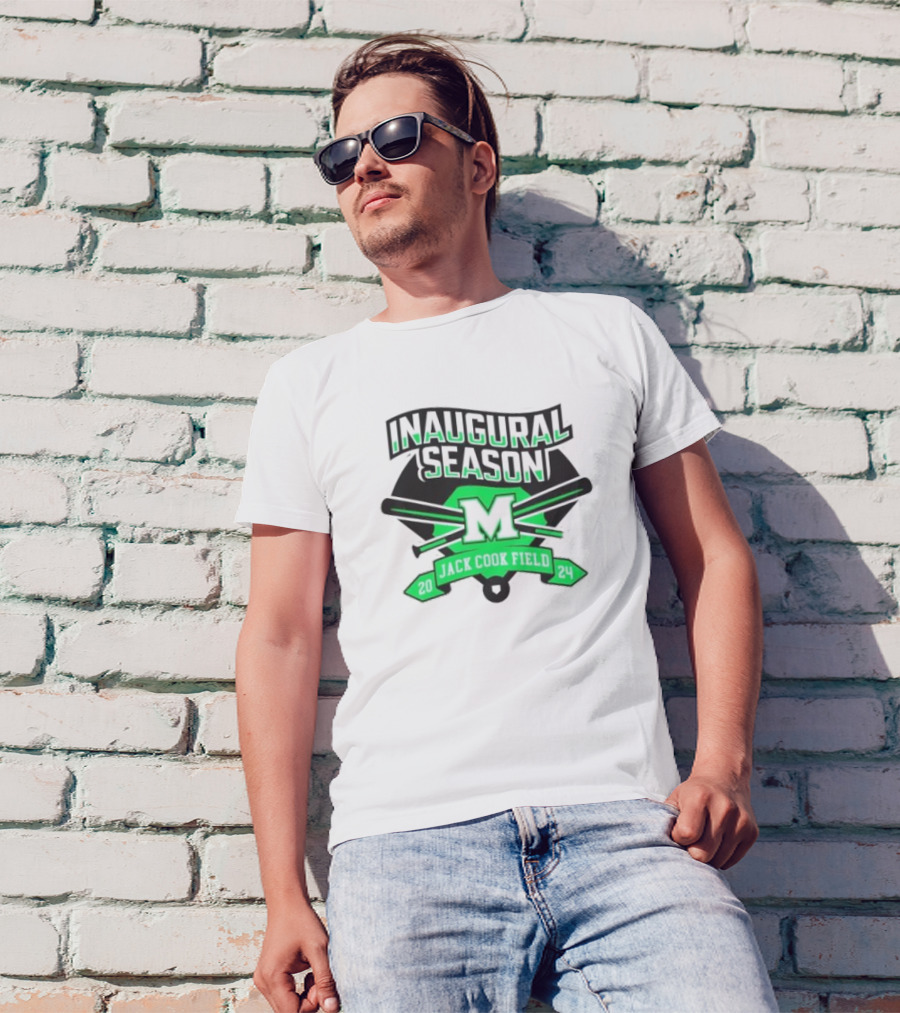 Marshall University 2024 Inaugural Season Jack Cook Field Baseball M T-Shirt