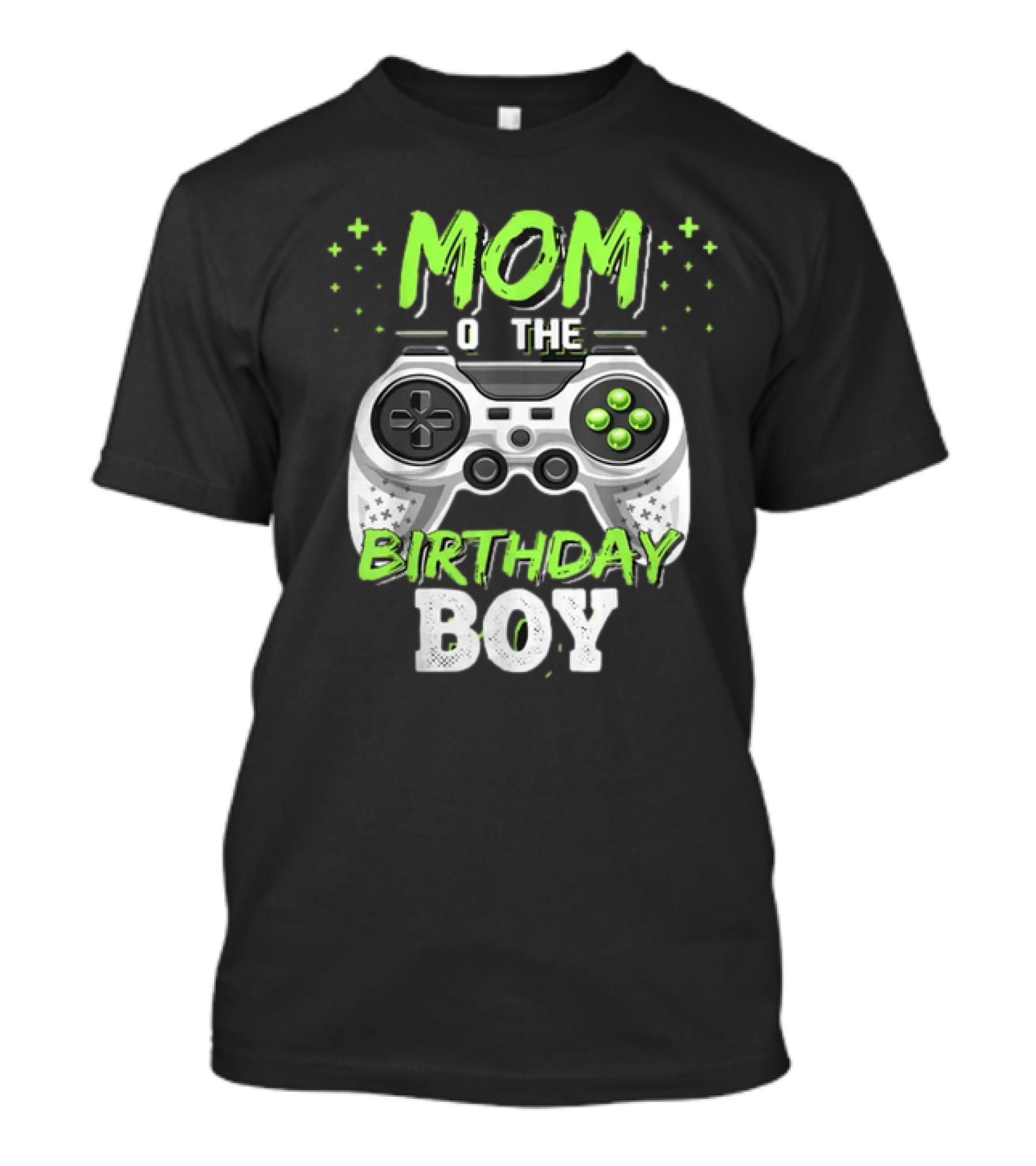 Mom Of The Birthday Boy Video Gamer Party Controller Matching T-Shirt