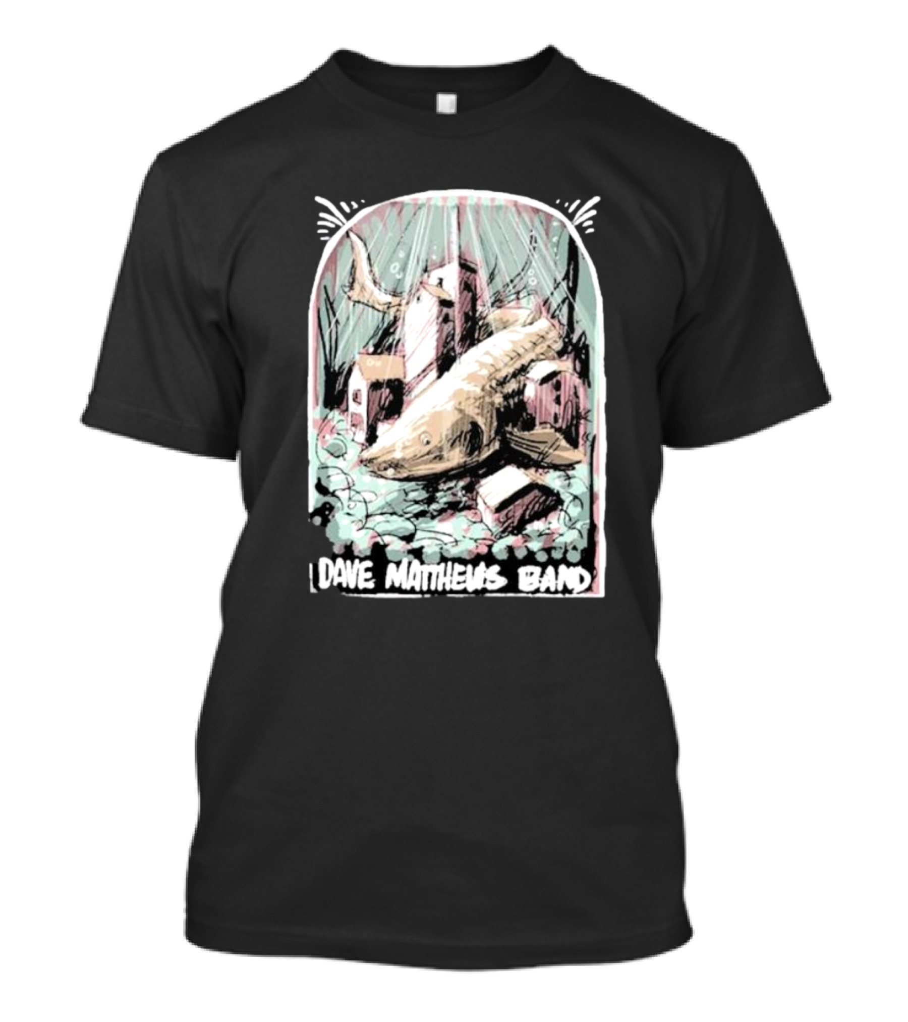 Dave Matthews Band June 26 Surreal Fish And Buildings T-Shirt