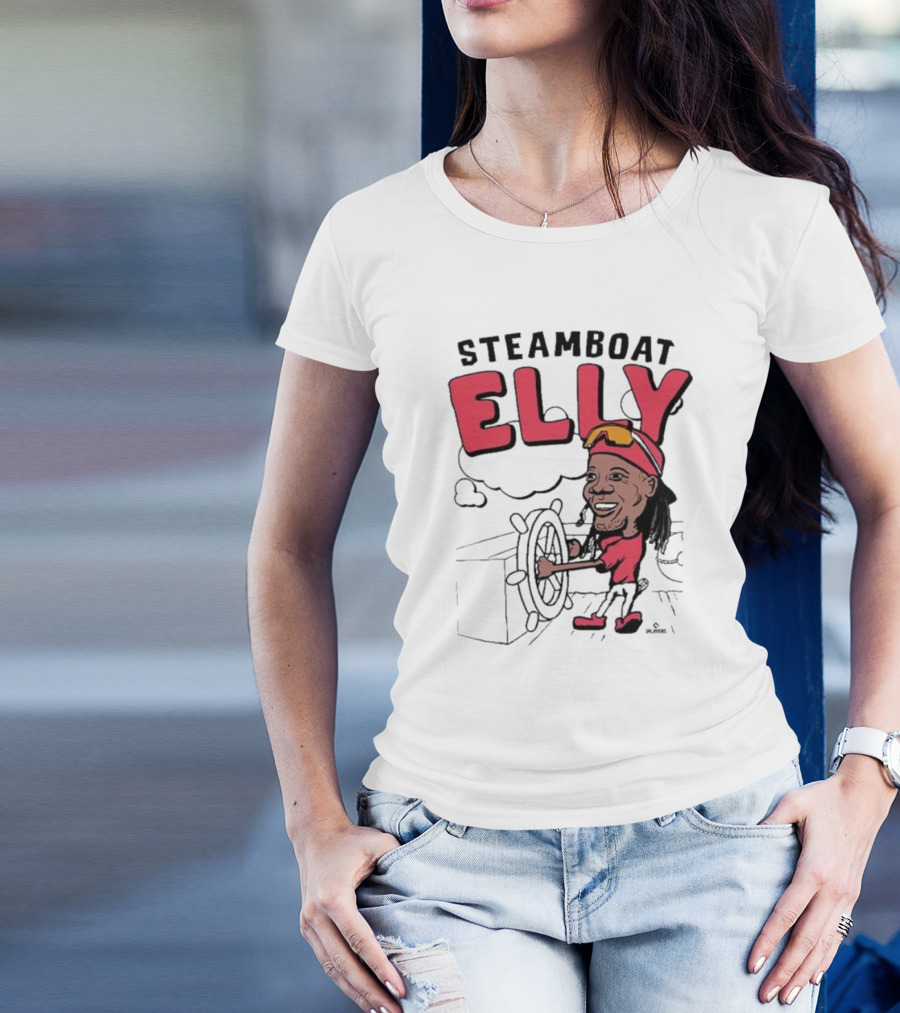 STEAMBOAT ELLY Elly De La Cruz Wheel Turner Cartoon T-Shirt