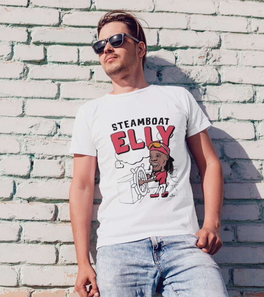 STEAMBOAT ELLY Elly De La Cruz Wheel Turner Cartoon T-Shirt