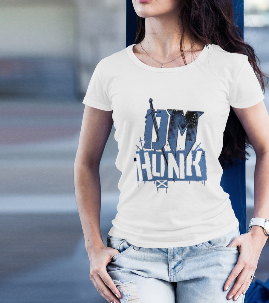 Drew Mcintyre DM Hunk Crossed Swords Ringer T-Shirt