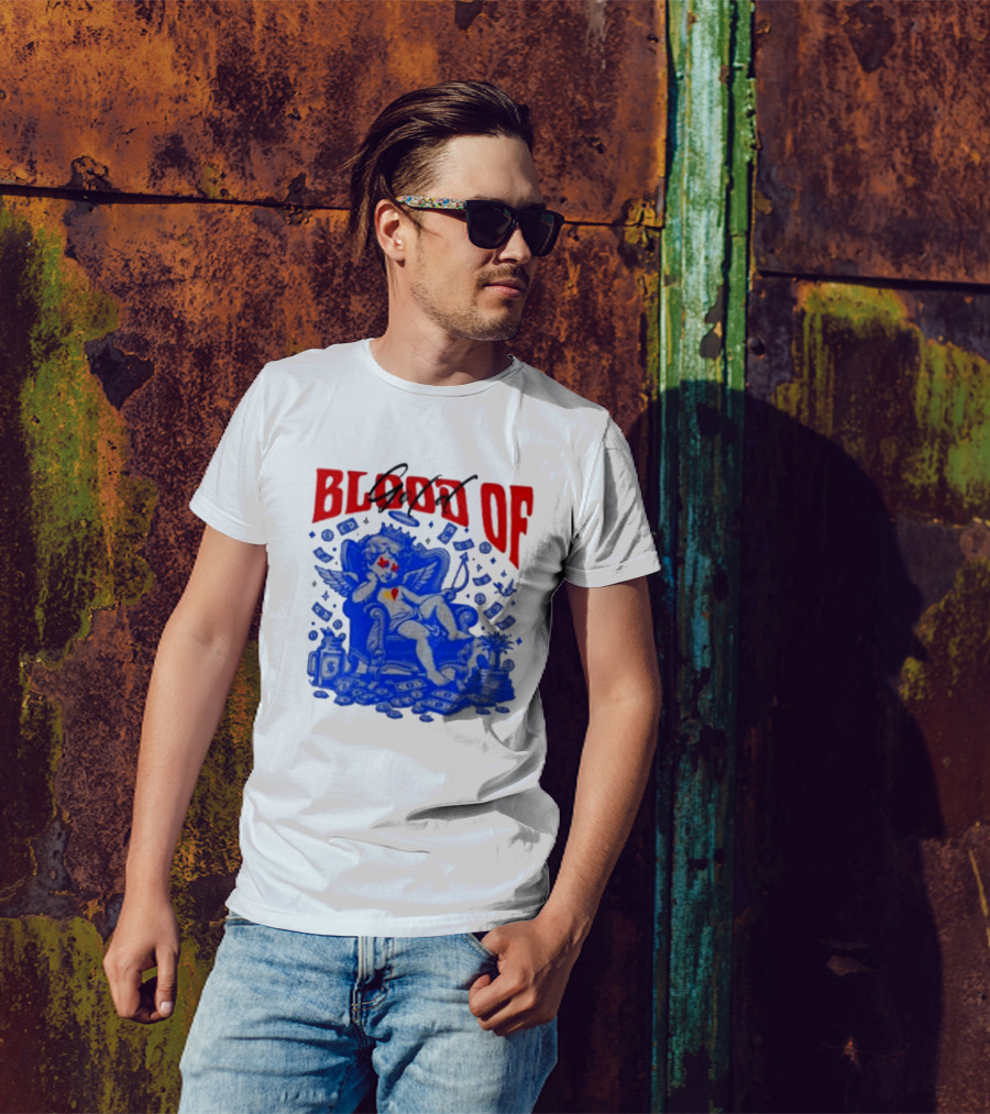 Blood Of Gold Angel On Throne Surrounded By Money T-Shirt