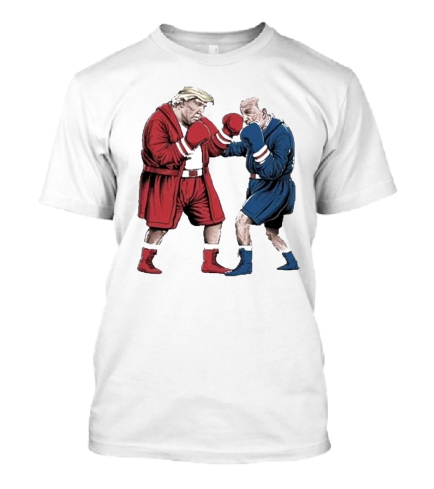 Boxing Veterans Presidential Election 2024 Joe Biden Vs Donald Trump In Boxing Gear T-Shirt