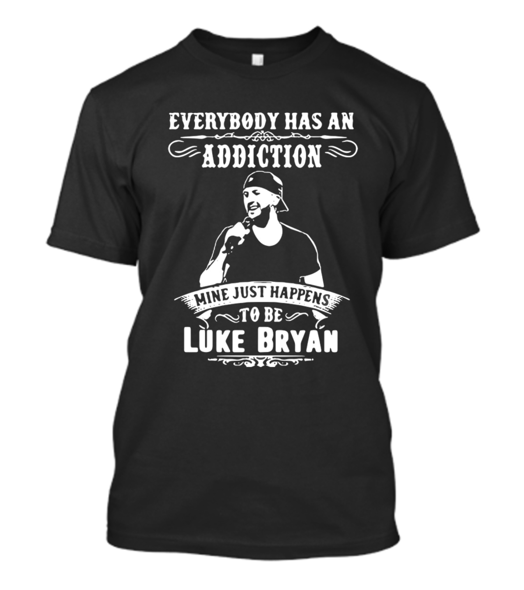 Everybody Has An Addiction Mine Just Happens To Be Luke Bryan Retro Country T-Shirt