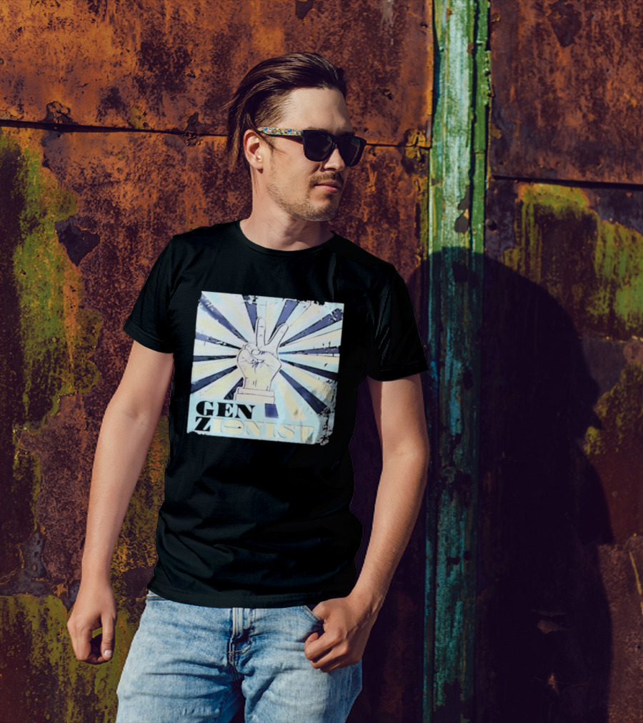 Gen Zionist Peace Sign Victory Hand T-Shirt