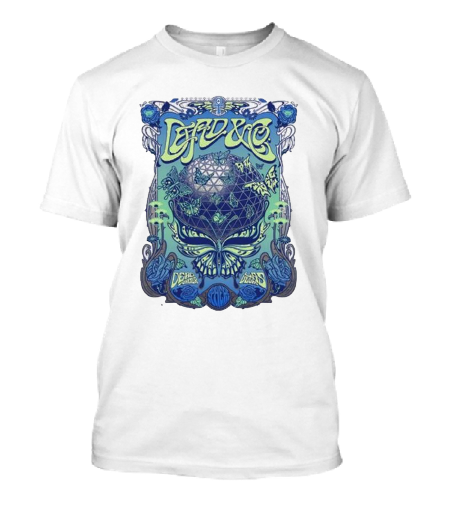 Dead And Company June 8 2024 Sphere Las Vegas NV Psychedelic Alien Geometric Butterfly T-Shirt
