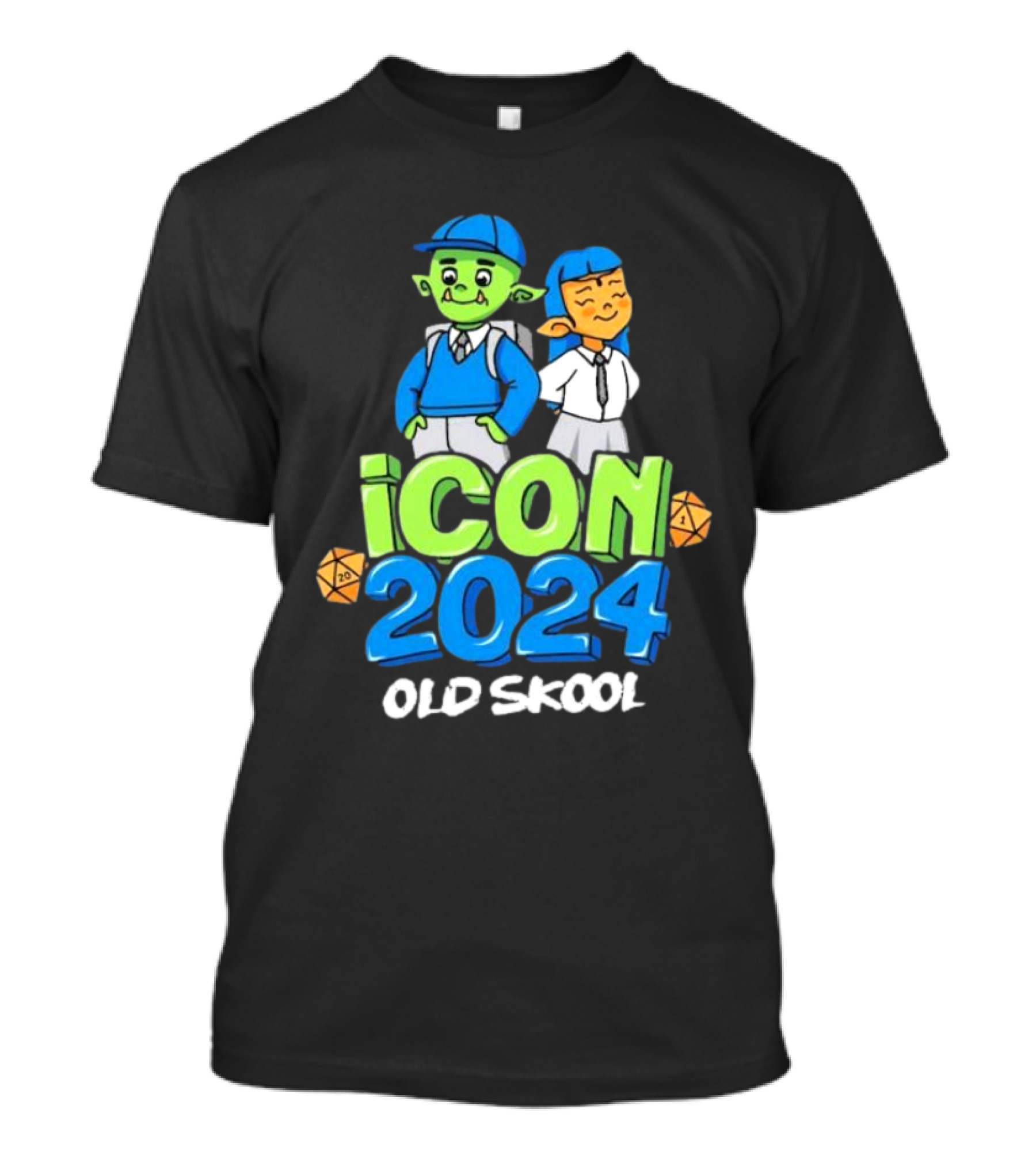 ICON 2024 Old Skool Retro Fantasy Characters T-Shirt