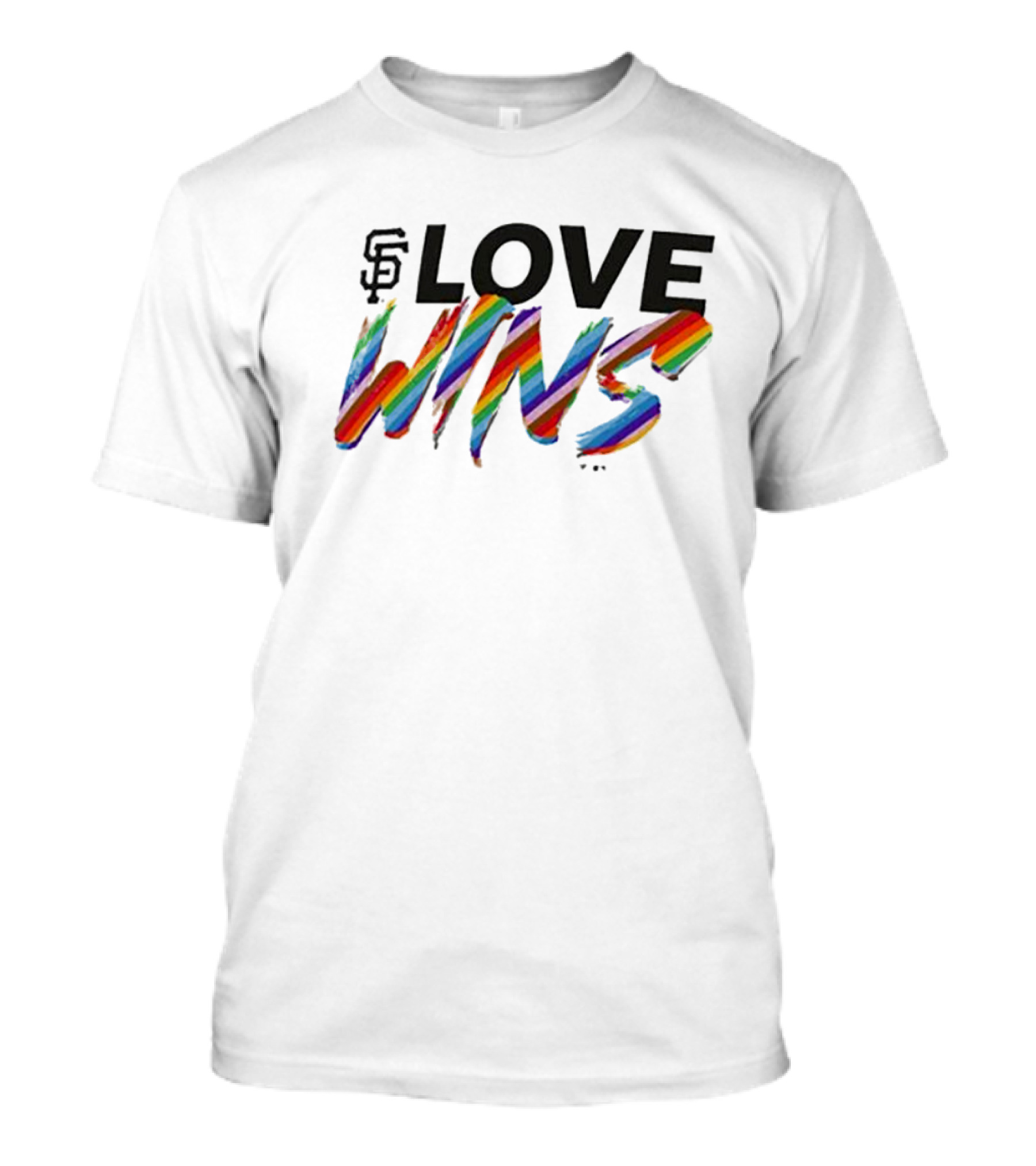 San Francisco Giants Rainbow Love Wins T-Shirt