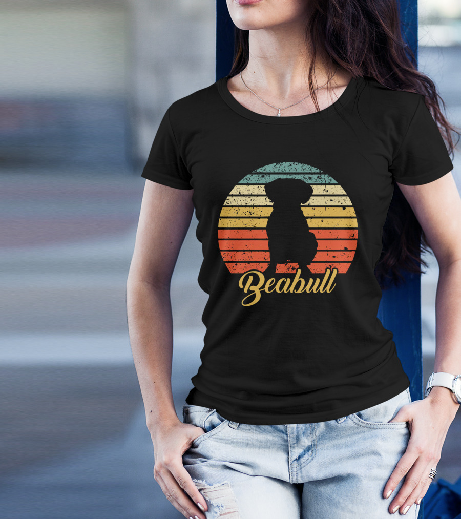 Retro Sunset Beabull T-Shirt