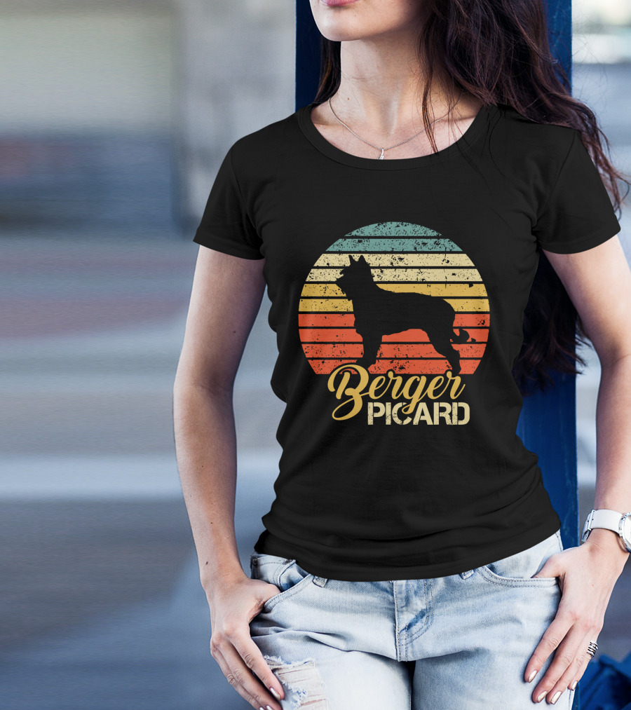 Retro Sunset Berger Picard T-Shirt