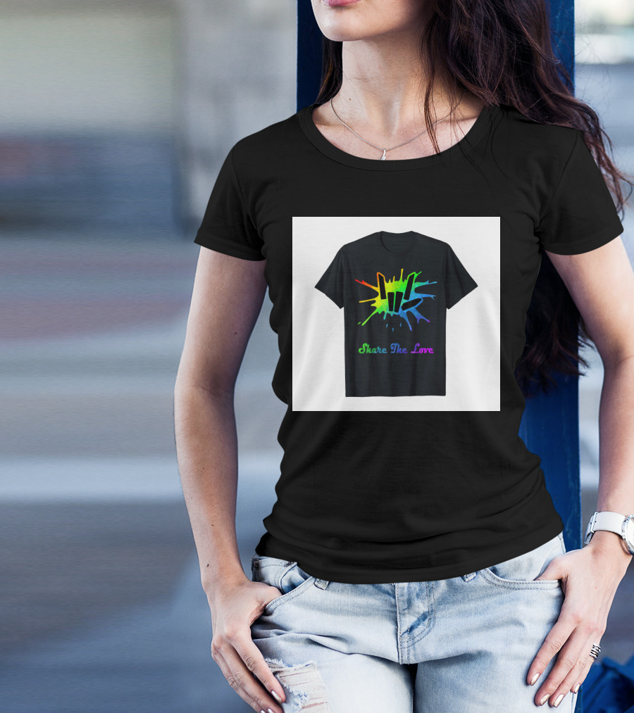 Share The Love Colorful Splash T-Shirt