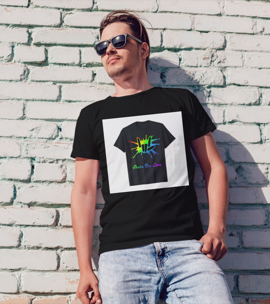 Share The Love Colorful Splash T-Shirt