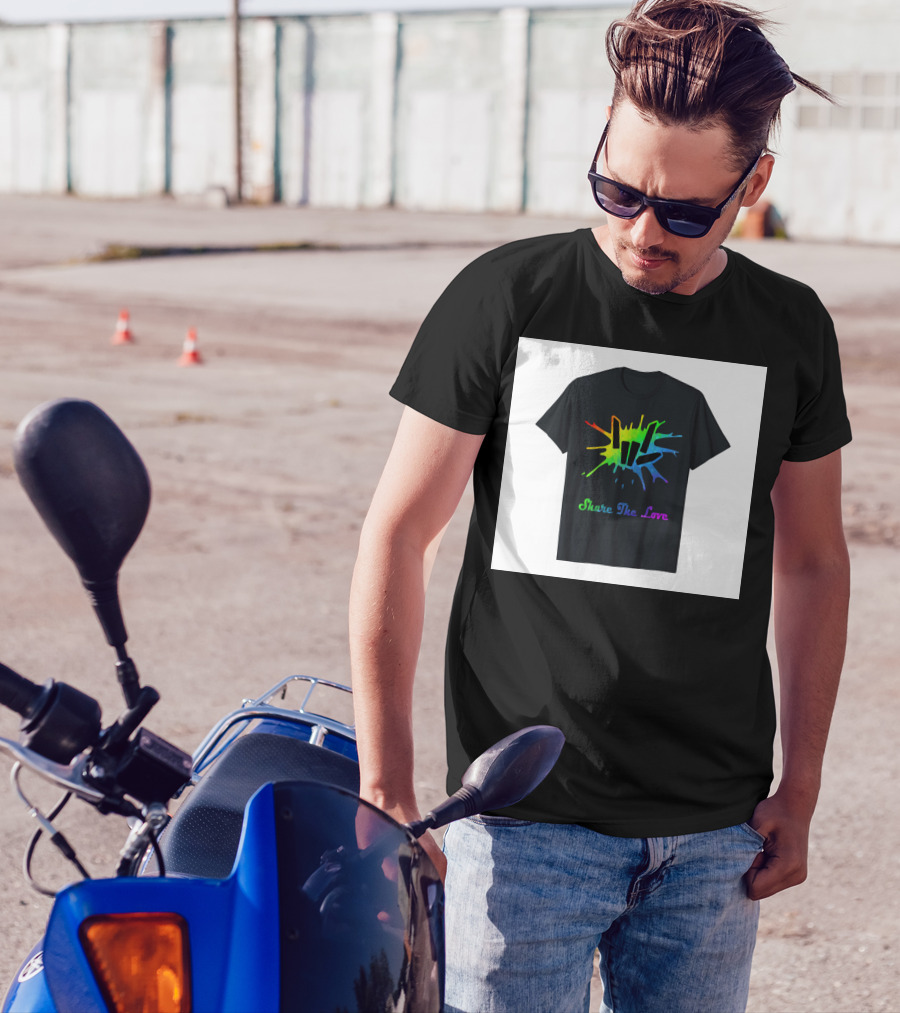 Share The Love Colorful Splash T-Shirt