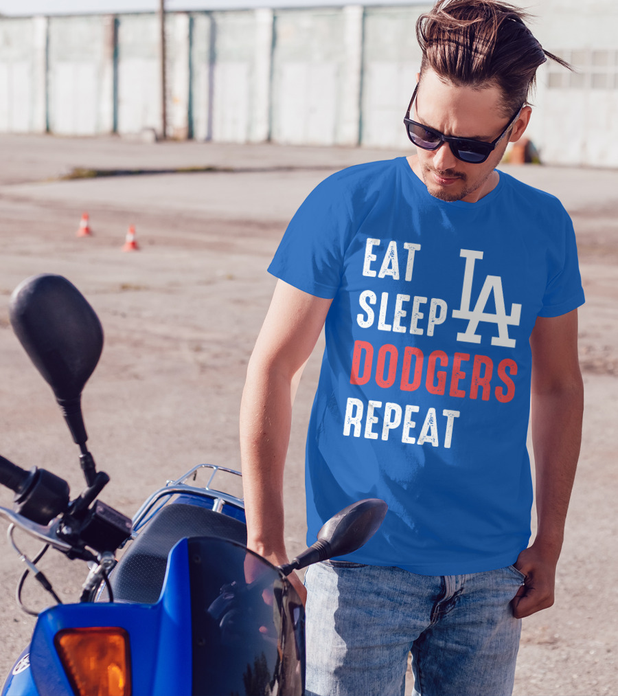 Eat Sleep Dodgers Repeat La T-Shirt