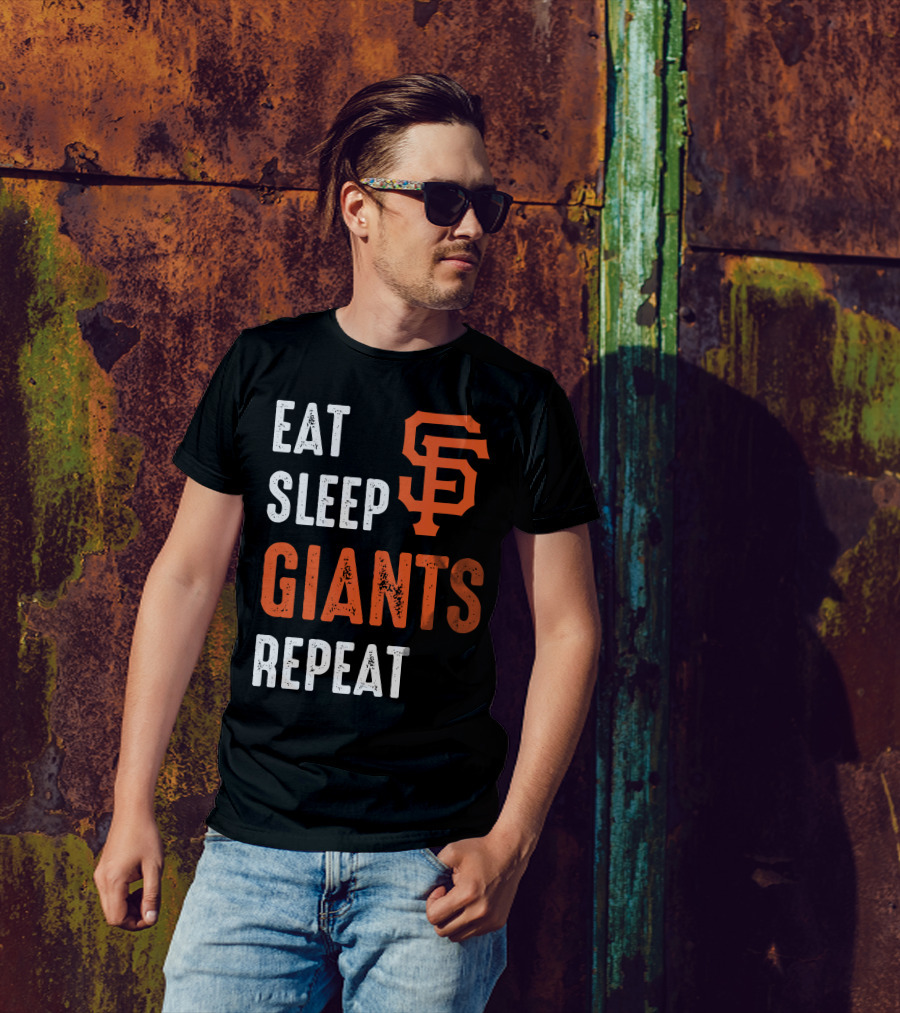Eat Sleep Giants Repeat Sf T-Shirt