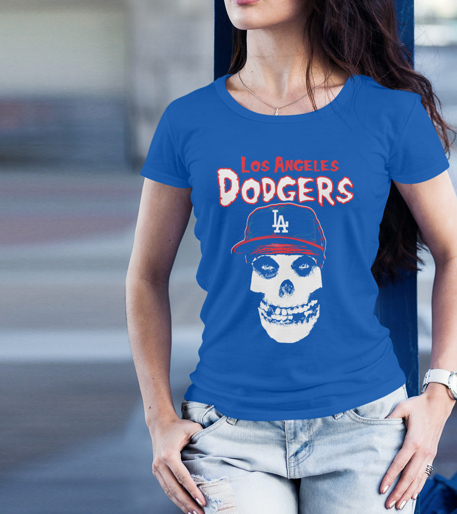Los Angeles Dodgers Skull T-Shirt