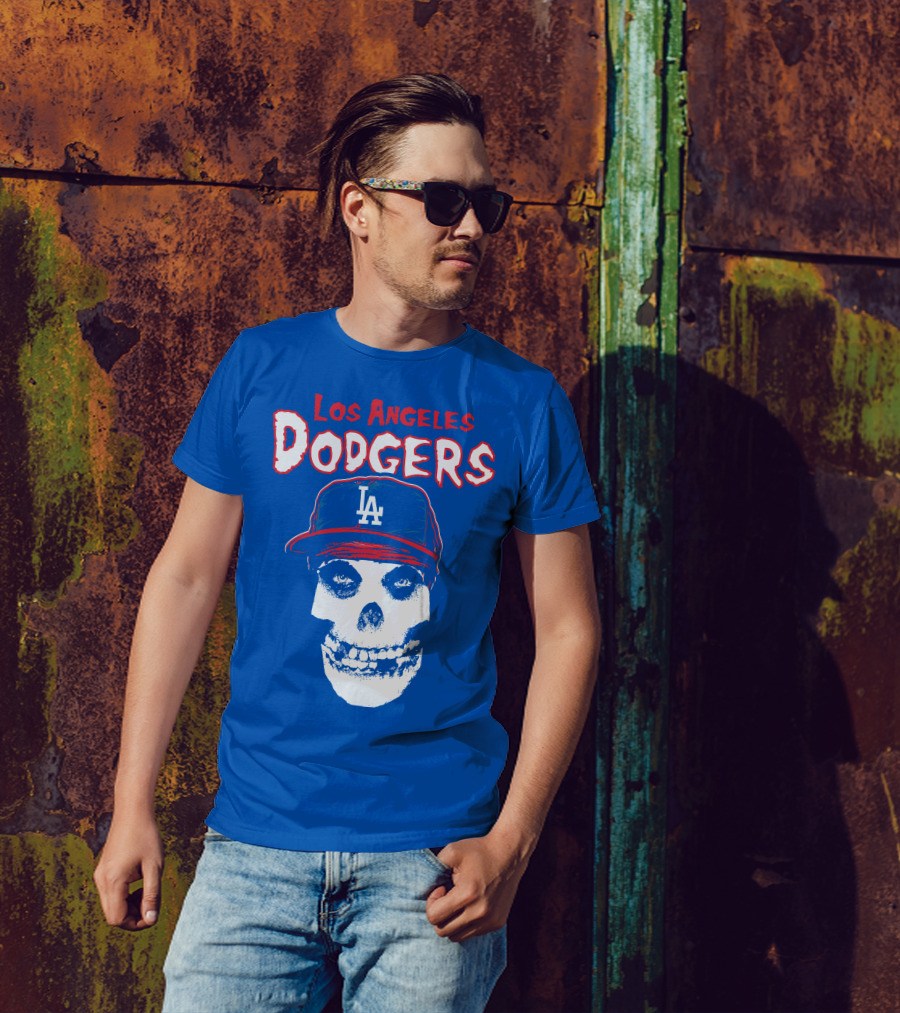 Los Angeles Dodgers Skull T-Shirt