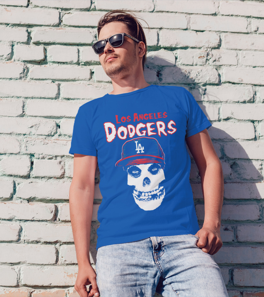 Los Angeles Dodgers Skull T-Shirt