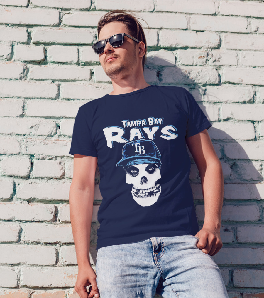 Tampa Bay Rays Tb Skull T-Shirt