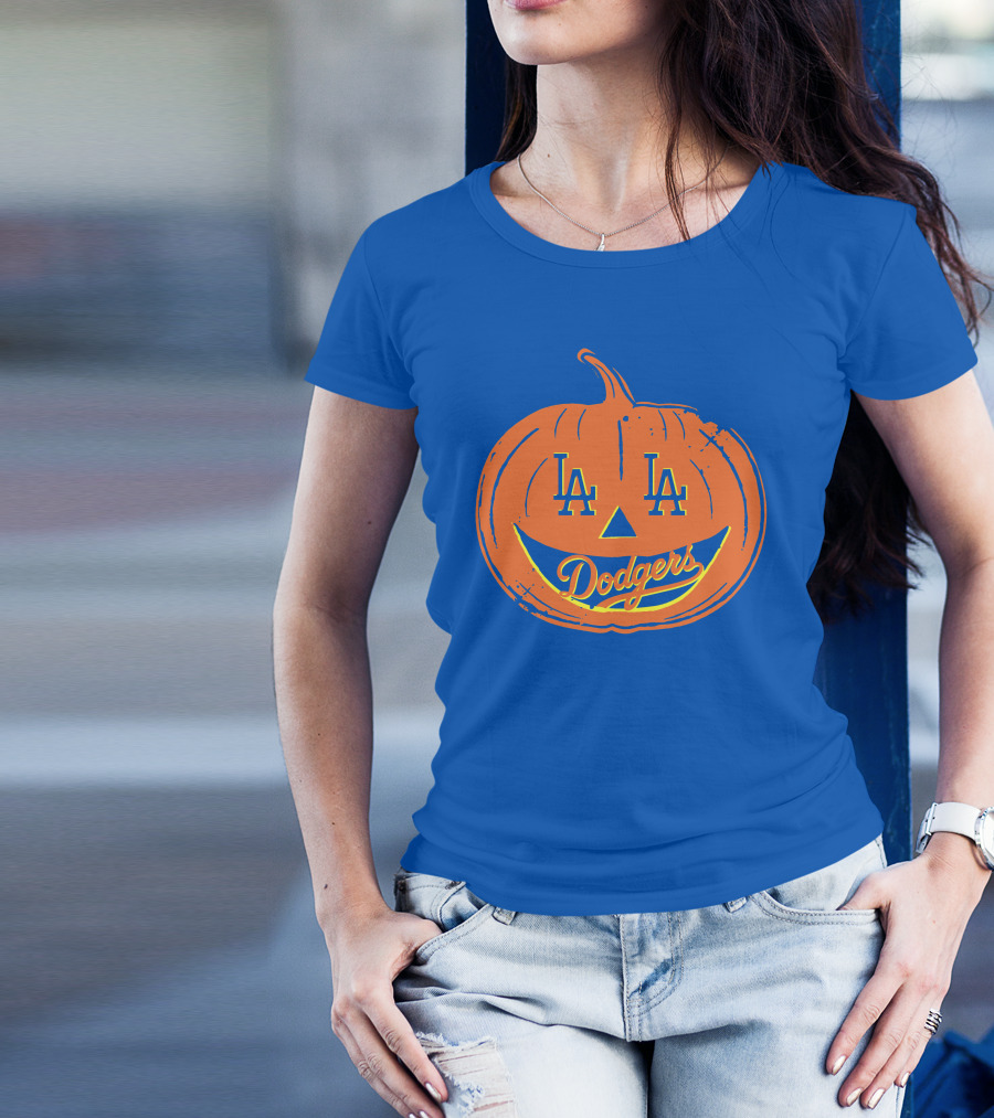 La Dodgers Halloween Pumpkin T-Shirt