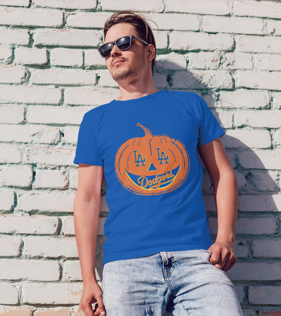 La Dodgers Halloween Pumpkin T-Shirt