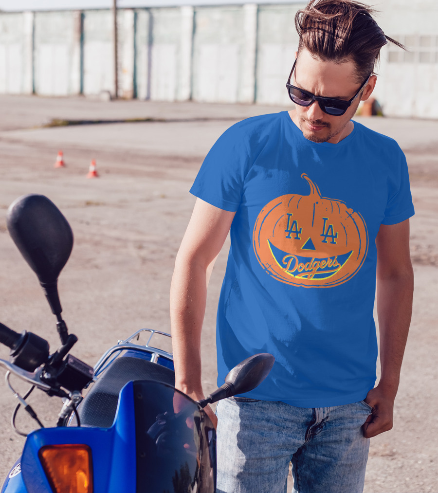 La Dodgers Halloween Pumpkin T-Shirt
