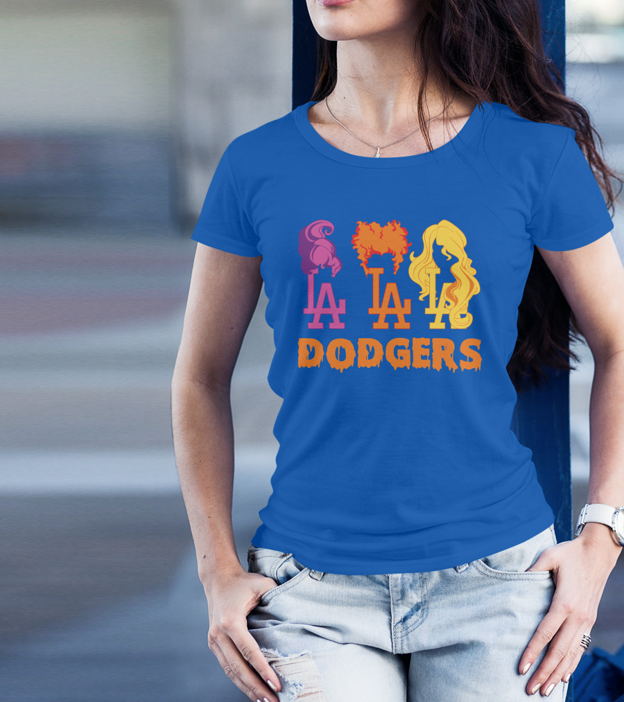 La Dodgers Trio Silhouette Hair Styles T-Shirt