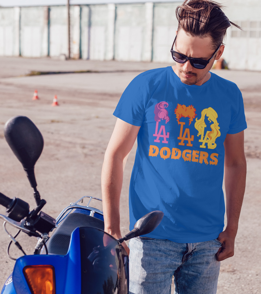 La Dodgers Trio Silhouette Hair Styles T-Shirt