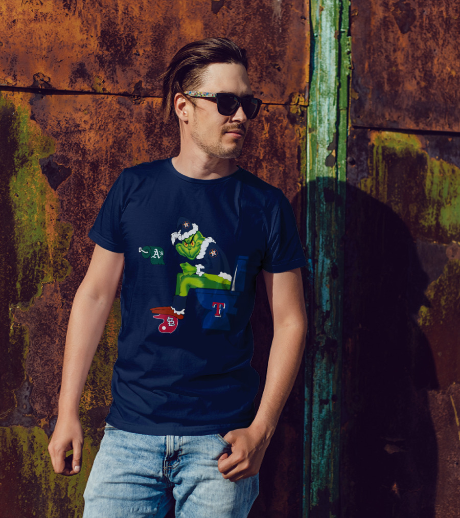 Grinch Houston Texas Toilet T-Shirt