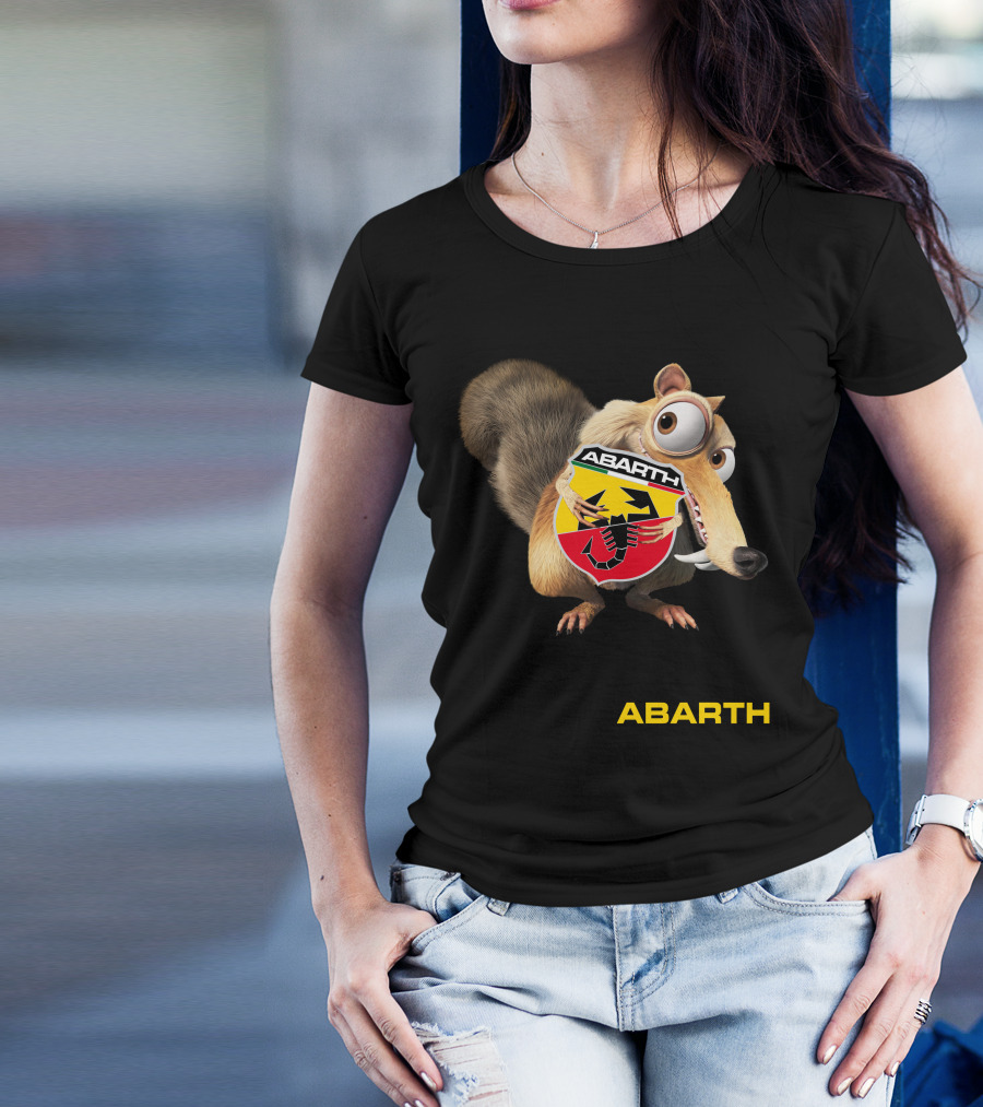 Abarth Ice Age Scrat Holding Scorpion T-Shirt
