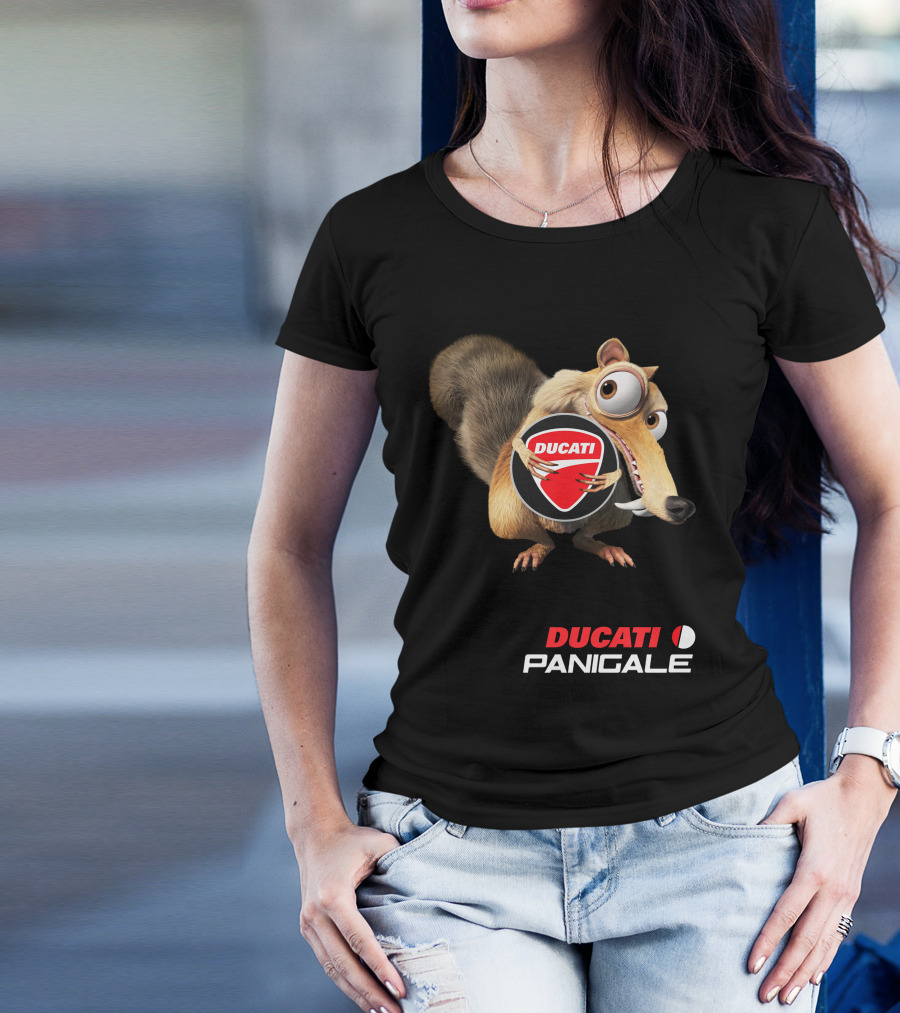 Ducati Panigale 04 With Animated Squirrel T-Shirt