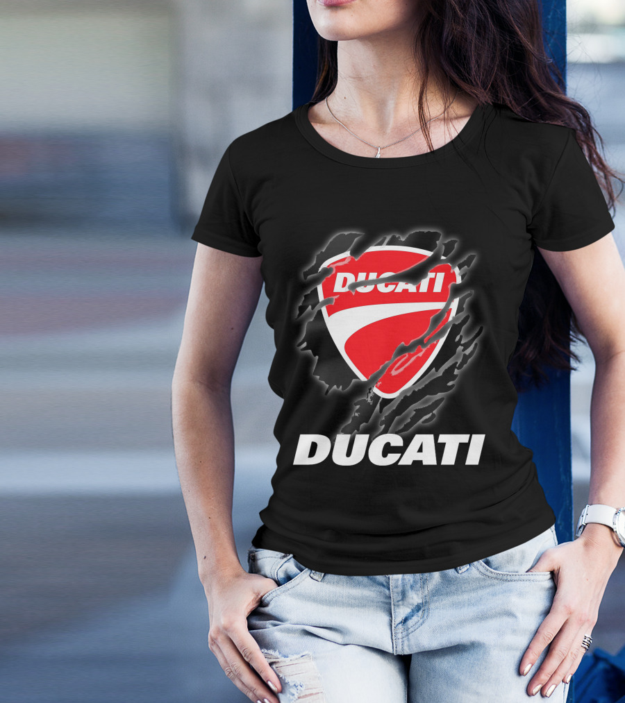 Ducati Logo Red Shield Moto Enthusiast T-Shirt