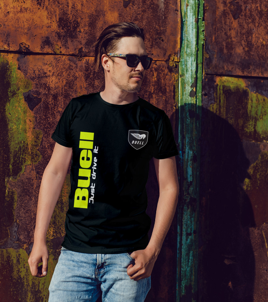 Buell Just Drive It Wing T-Shirt