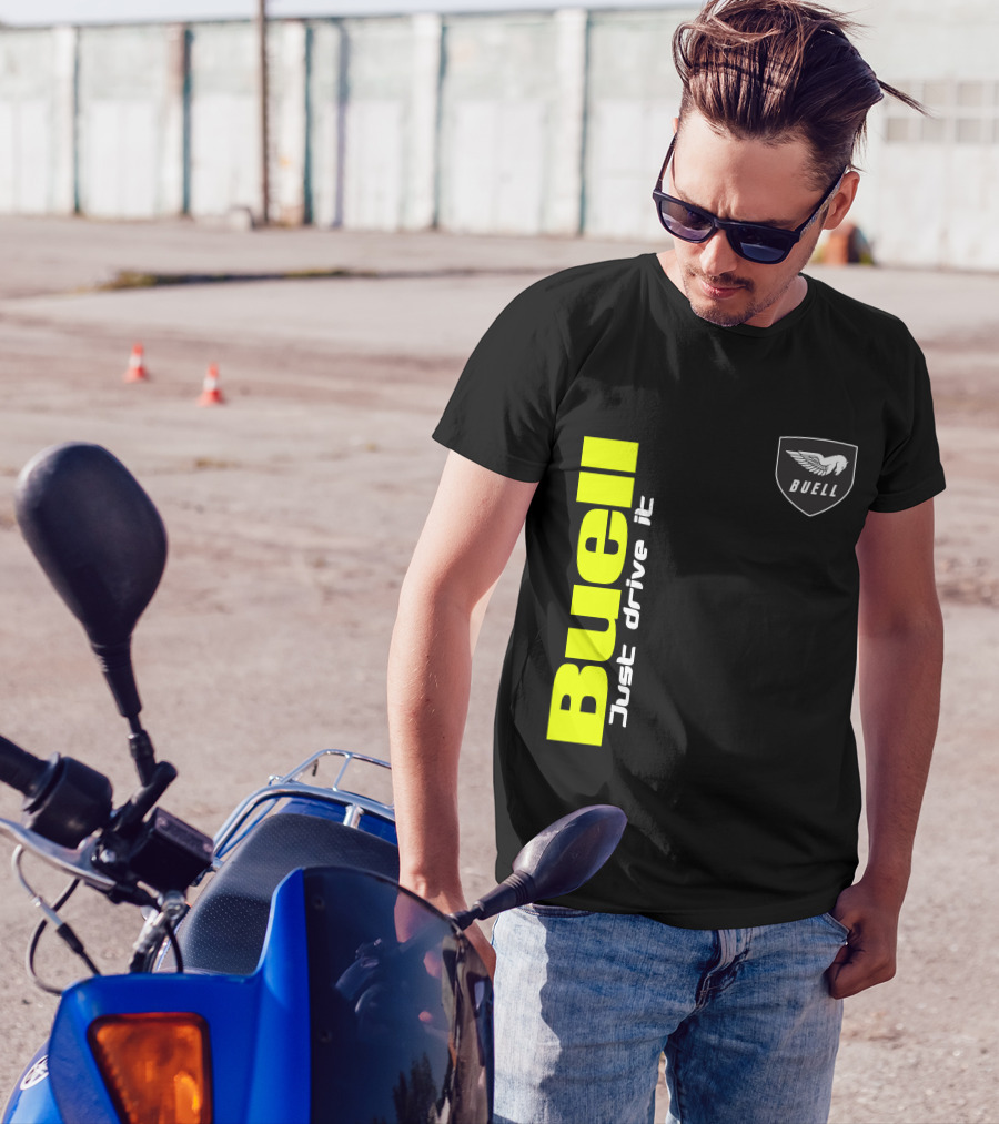 Buell Just Drive It Wing T-Shirt