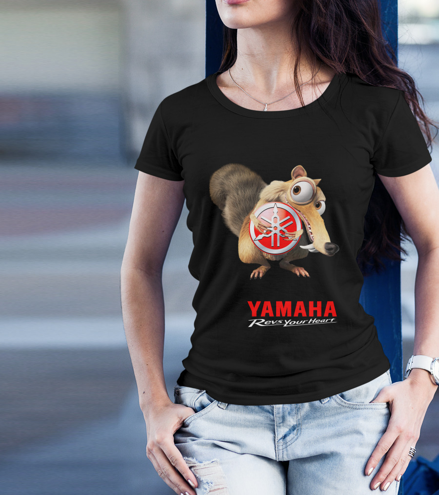 Yamaha Revs Your Heart Ice Age Scrat T-Shirt