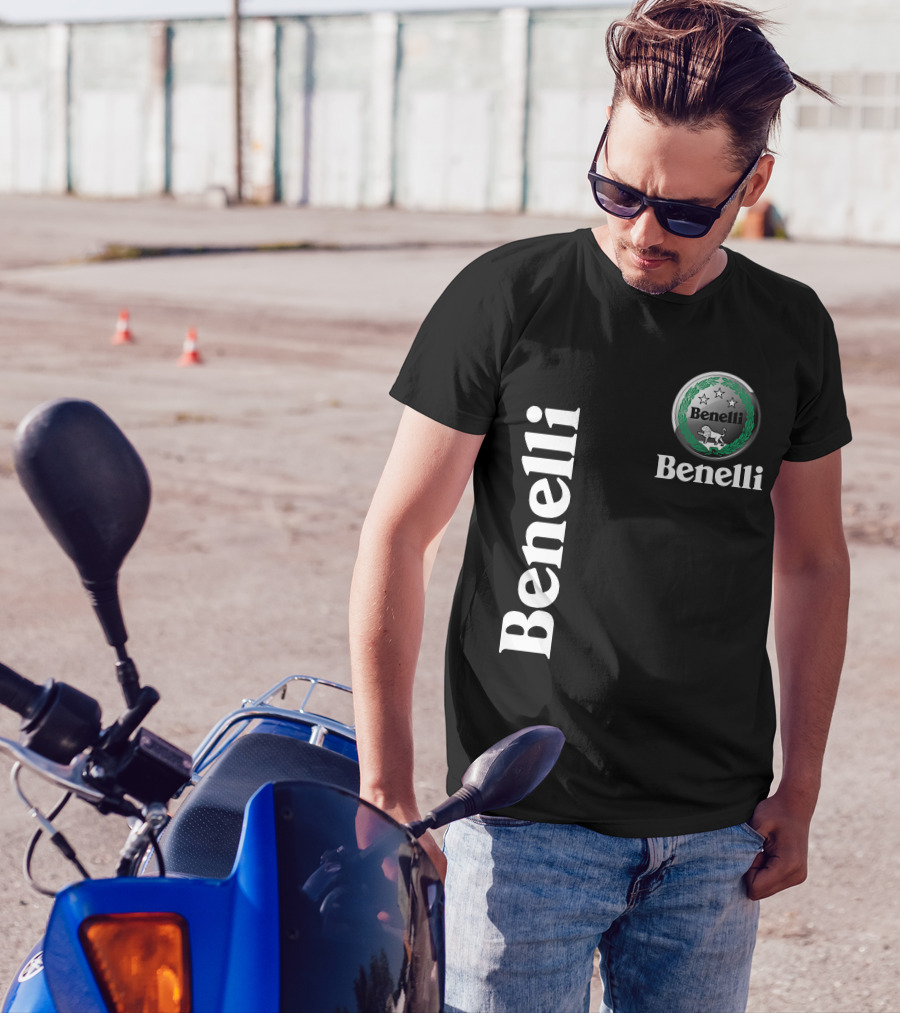 Benelli Logo With Stars Lion T-Shirt