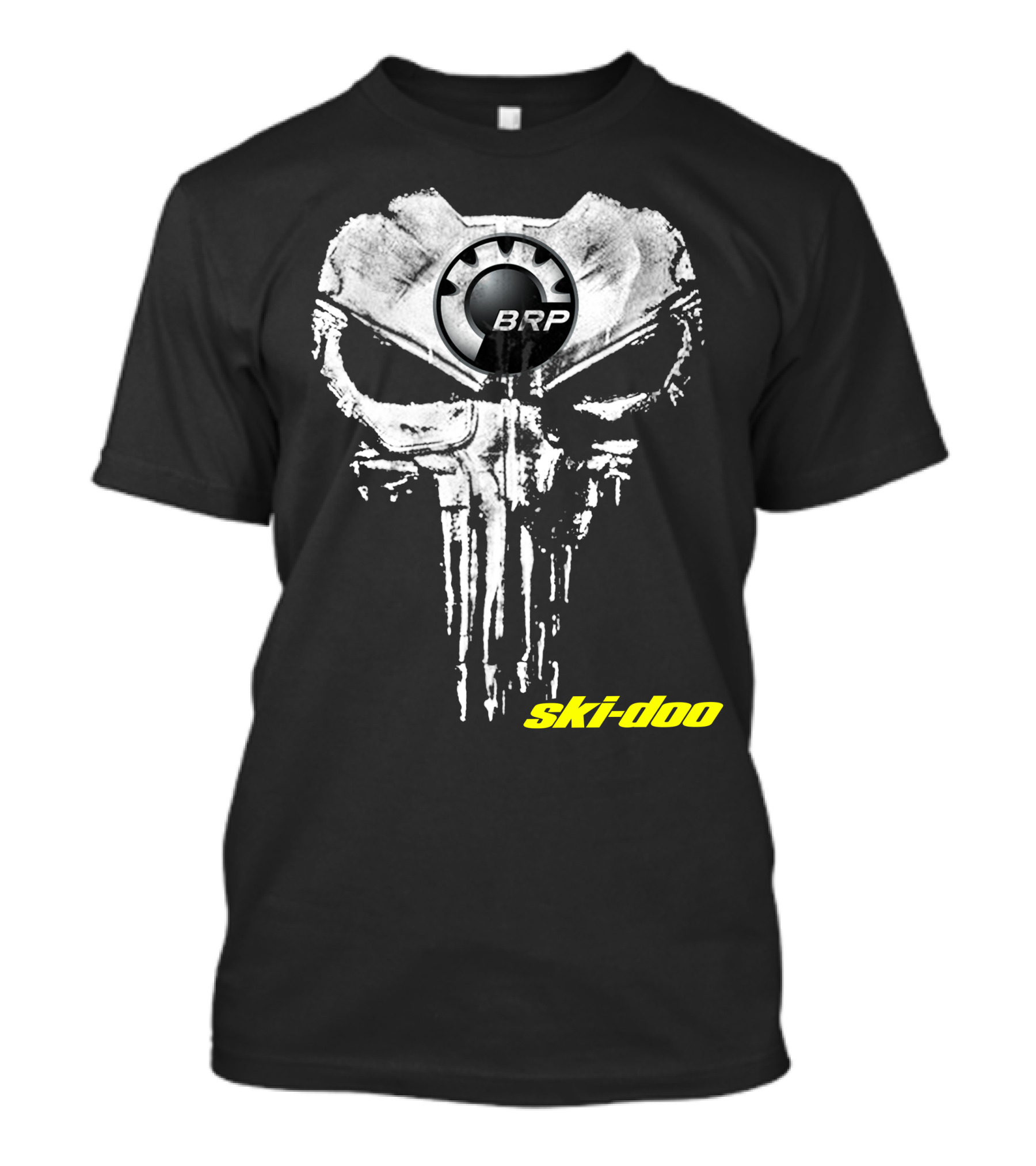 Brp Skull Logo Skidoo Punisher Style T-Shirt