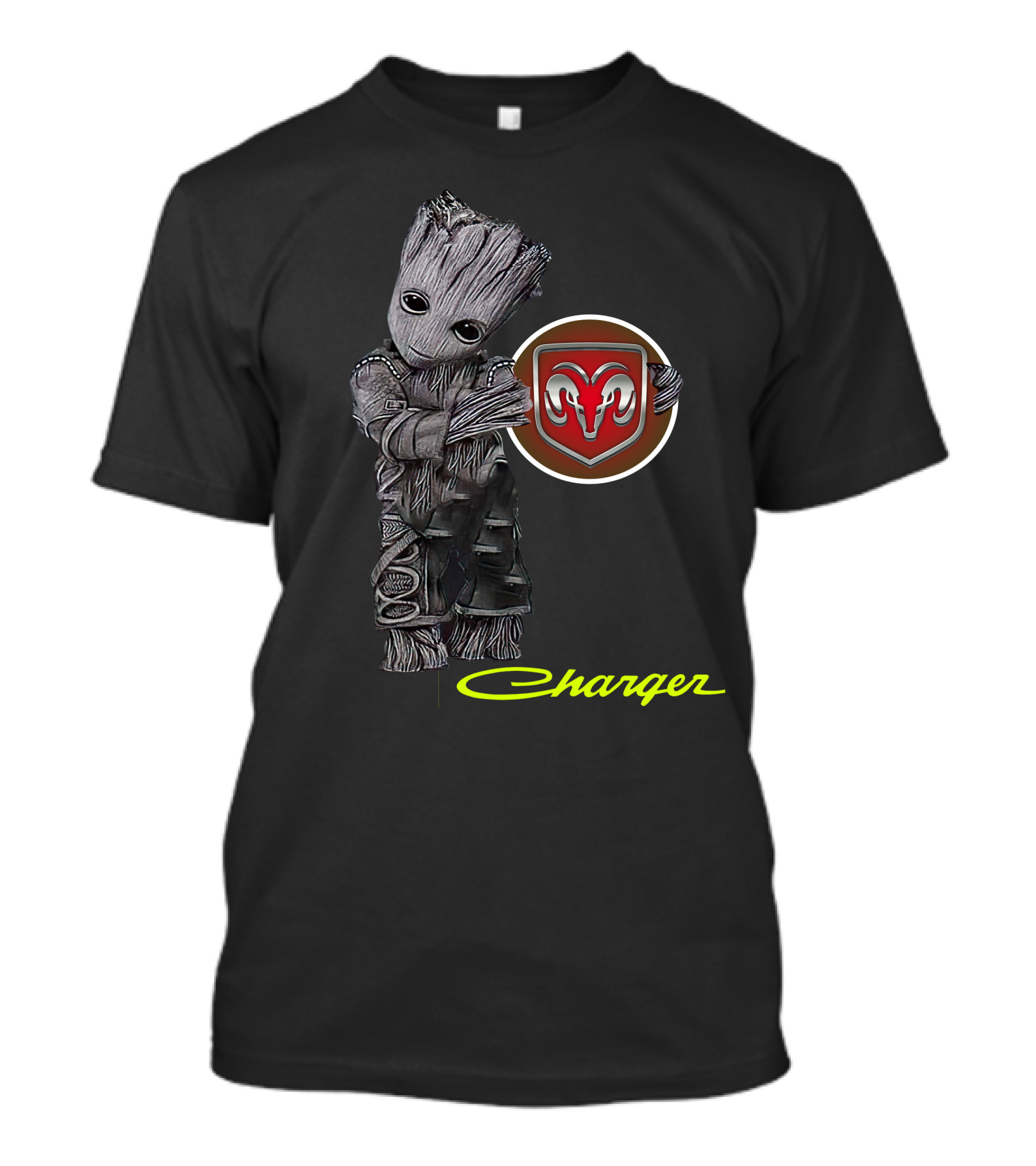 Groot Holding Ram Logo With Charger T-Shirt