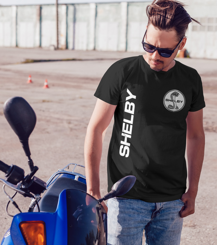 Shelby Cobra Logo Vertical T-Shirt