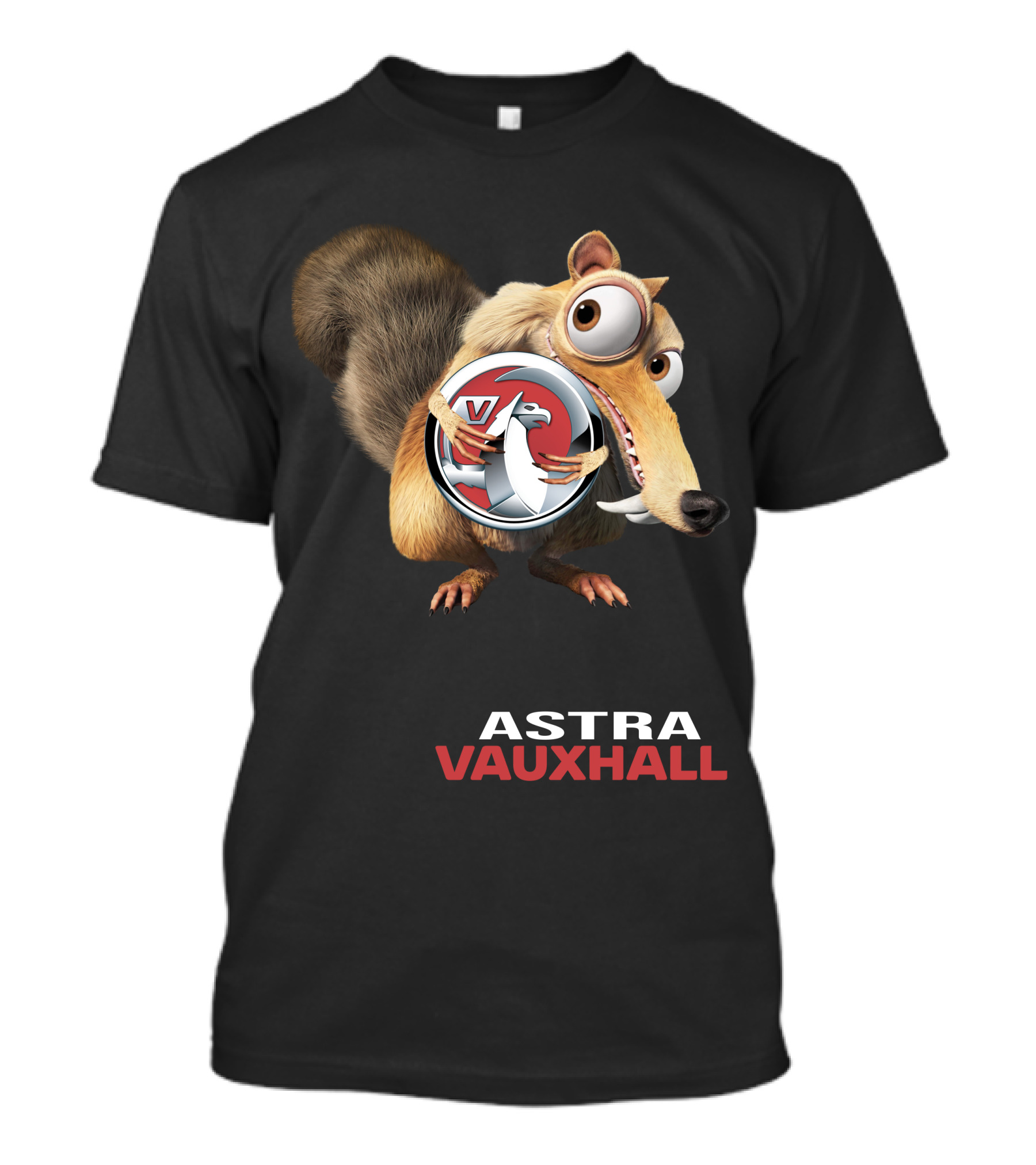 Astra Vauxhall Ice Age Scrat Character With V T-Shirt