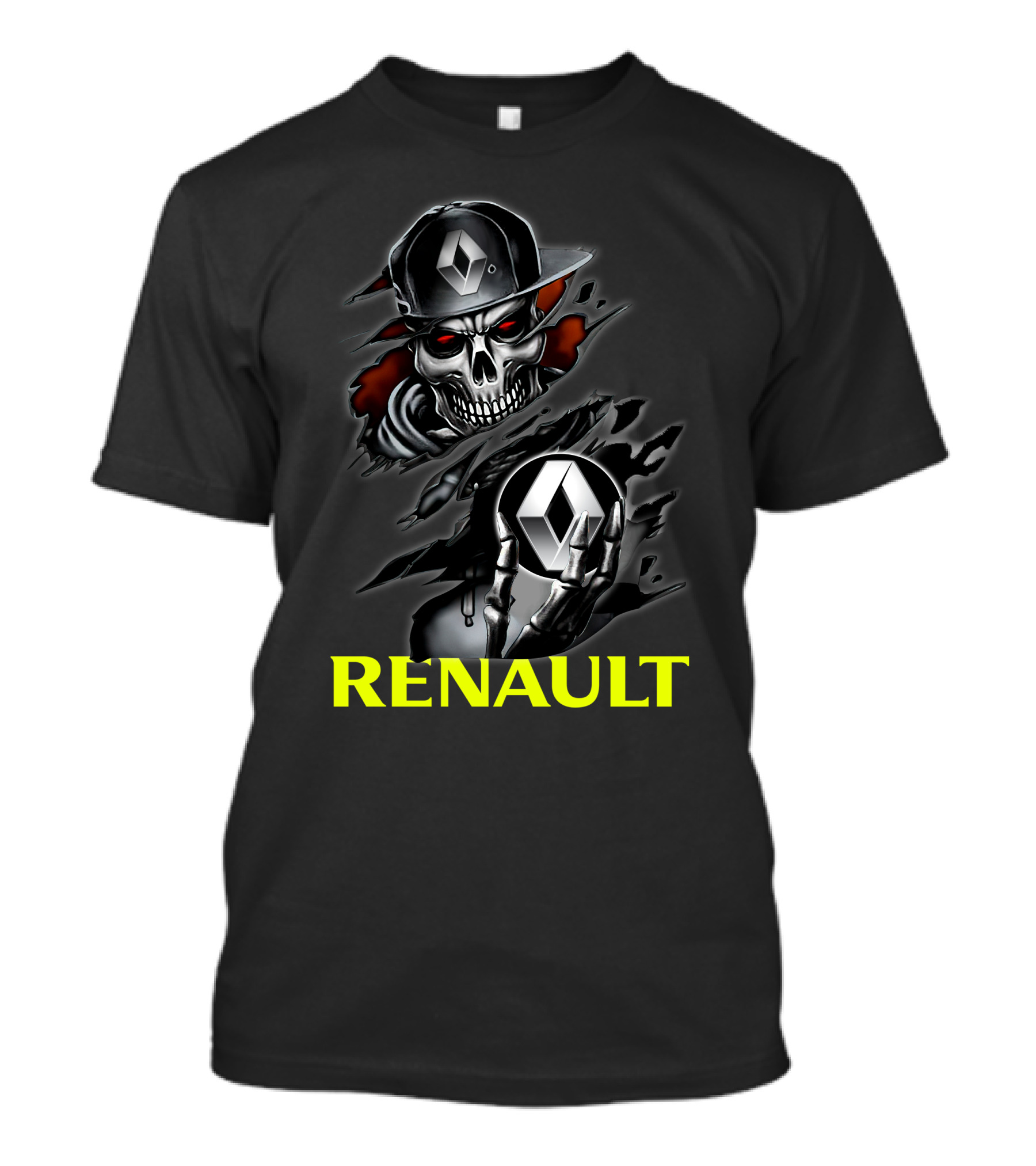Renault Skull Logo Urban Streetwear T-Shirt