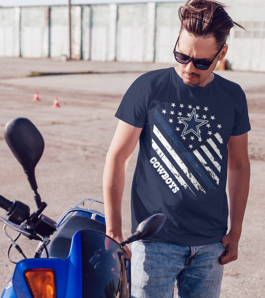Cowboys Star And Stripes Vintage Americana T-Shirt