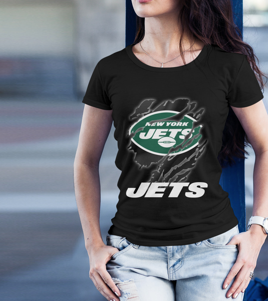 New York Jets Logo With Bold Graphics And T-Shirt