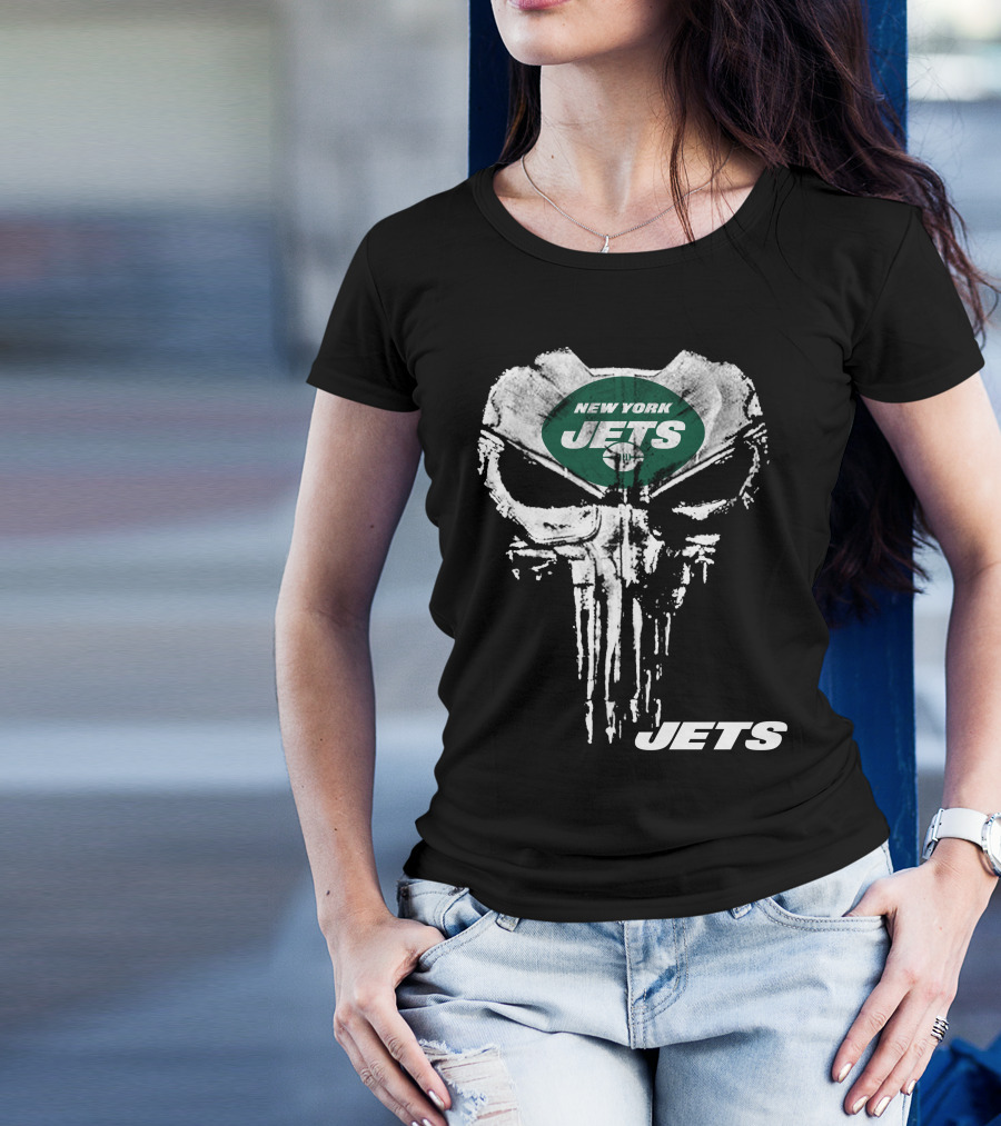 New York Jets Punisher Skull Jets T-Shirt