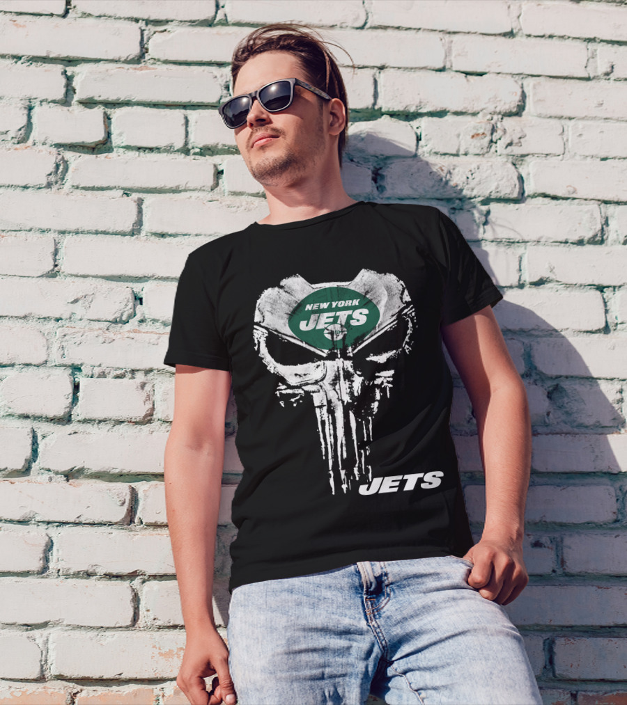 New York Jets Punisher Skull Jets T-Shirt