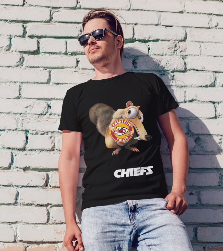 Kansas City Chiefs Mascot Logo With Character Chiefs T-Shirt