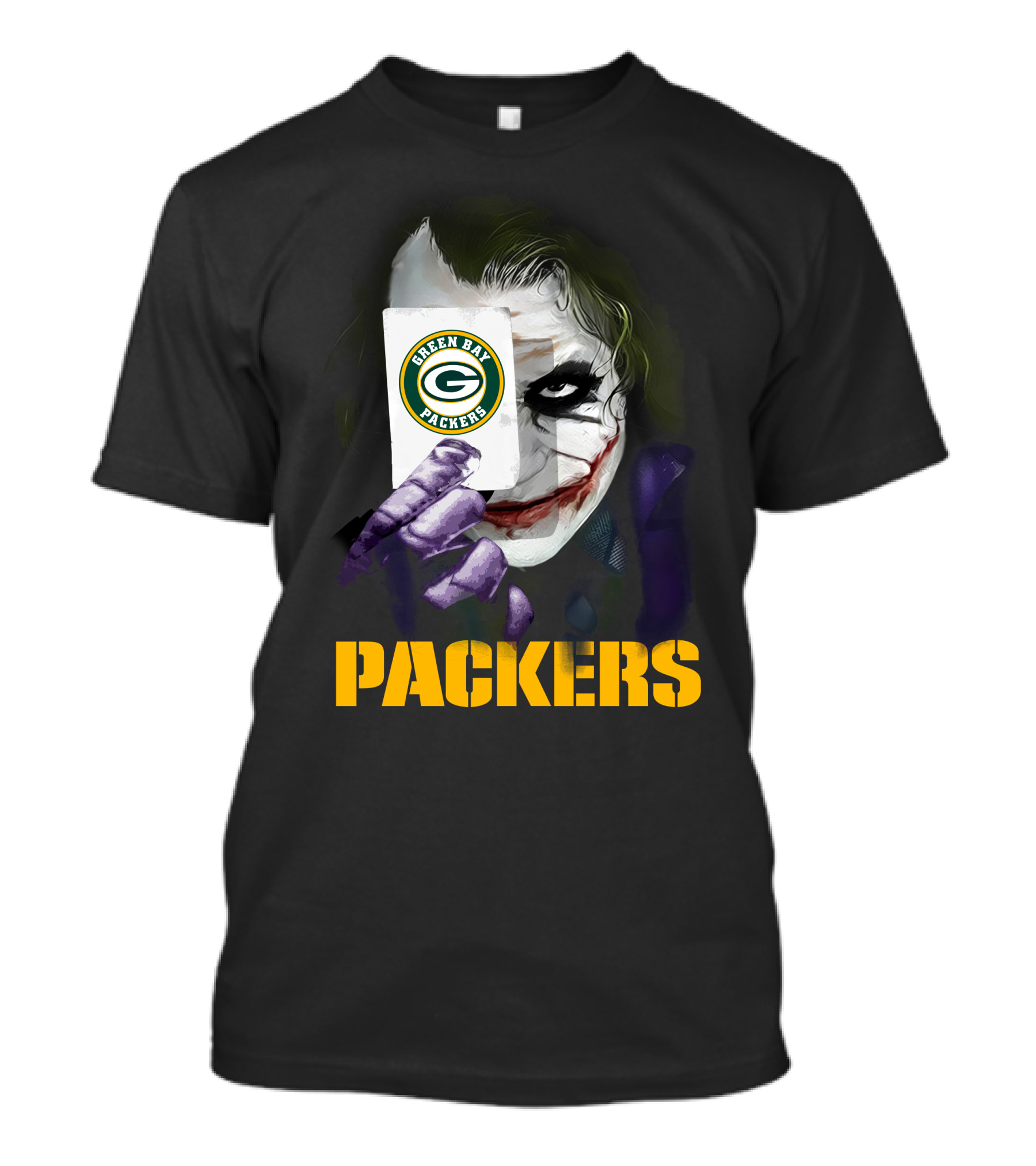Green Bay Packers Joker Playing Card T-Shirt