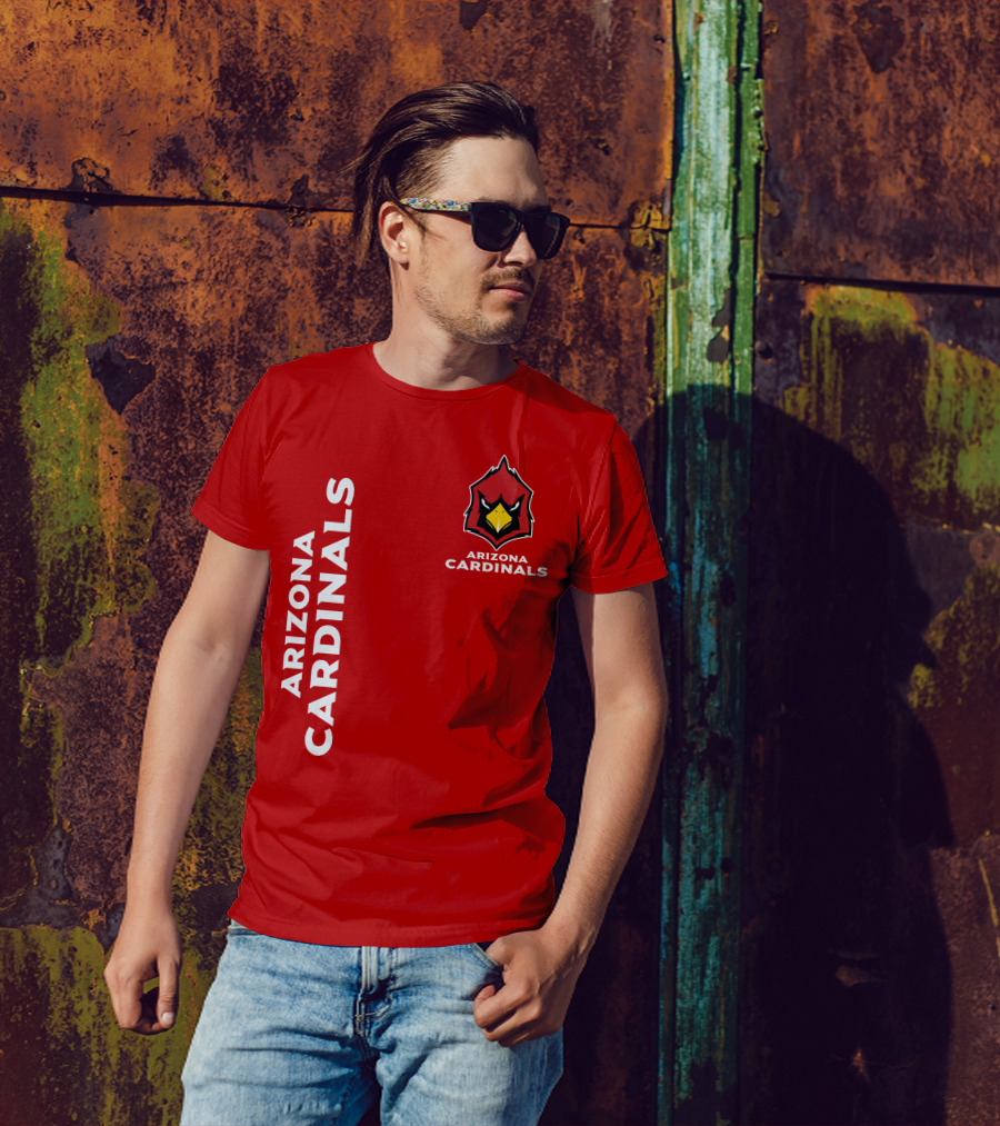 Arizona Cardinals Nfl Team Red Bold T-Shirt