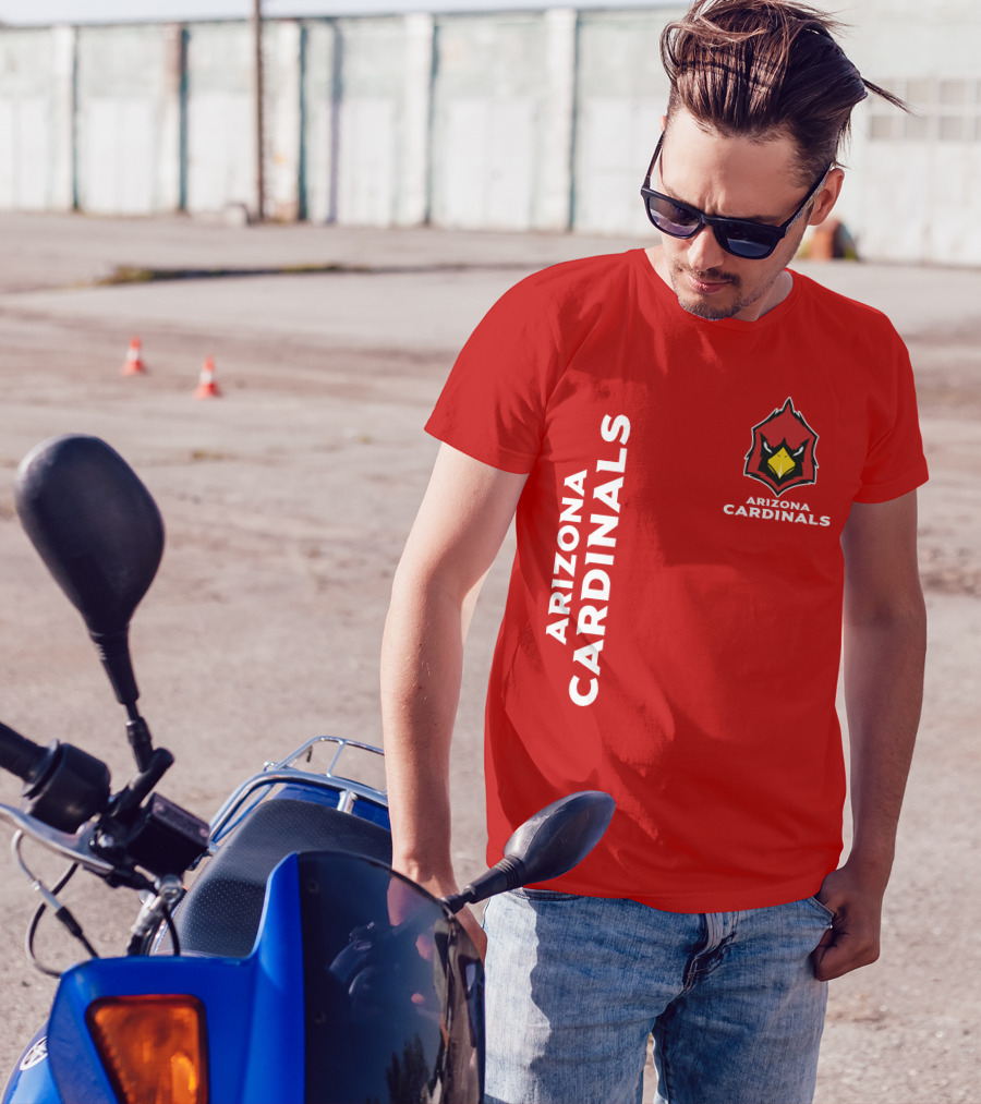 Arizona Cardinals Nfl Team Red Bold T-Shirt